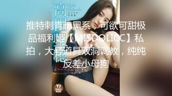 推特刺青暗黑系，可欲可甜极品福利姬【MISDOLICC】私拍，大号道具双洞调教，纯纯反差小母狗