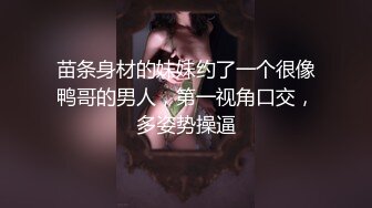 苗条身材的妹妹约了一个很像鸭哥的男人，第一视角口交，多姿势操逼