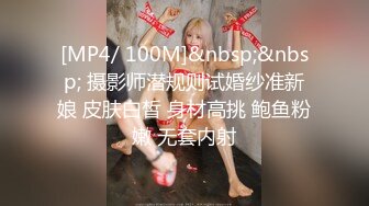 [MP4/ 100M]&nbsp;&nbsp; 摄影师潜规则试婚纱准新娘 皮肤白皙 身材高挑 鲍鱼粉嫩 无套内射