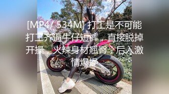 [MP4/ 534M] 打工是不可能打工齐逼牛仔短裤，直接脱掉开操，火辣身材翘臀，后入激情爆操